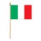 Party Central Pack of 12 Multi-Color Italian Flags with Spear-Tipped Sticks 10.5"